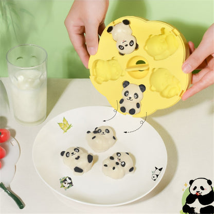 Cute Panda Shape Silicone Baby Food DIY Mold Steamed Cake Maker (No FDA)