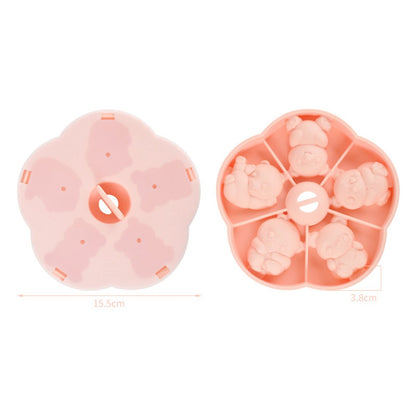 Cute Panda Shape Silicone Baby Food DIY Mold Steamed Cake Maker (No FDA)