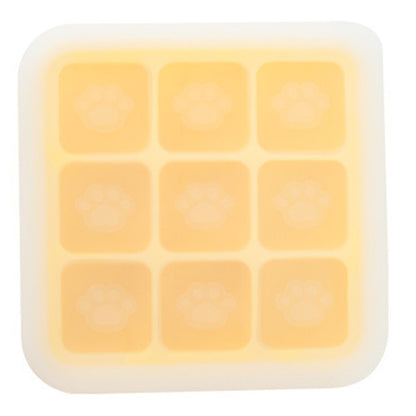 9 Grids Cat Paw Ice Mold with Lid Baby Food Silicone DIY Maker (No FDA)