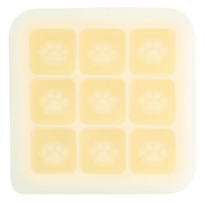 9 Grids Cat Paw Ice Mold with Lid Baby Food Silicone DIY Maker (No FDA)