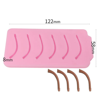 SX-SW-68 6-Cell Mold on Apple Stem DIY Candle Silicone Mold (BPA-Free, No FDA Certificate)