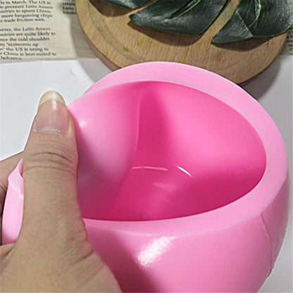 SX-SW-65 Apple Shape Mousse Cake Mold Christmas Eve Candle Silicone Mold (BPA-Free, No FDA Certificate)