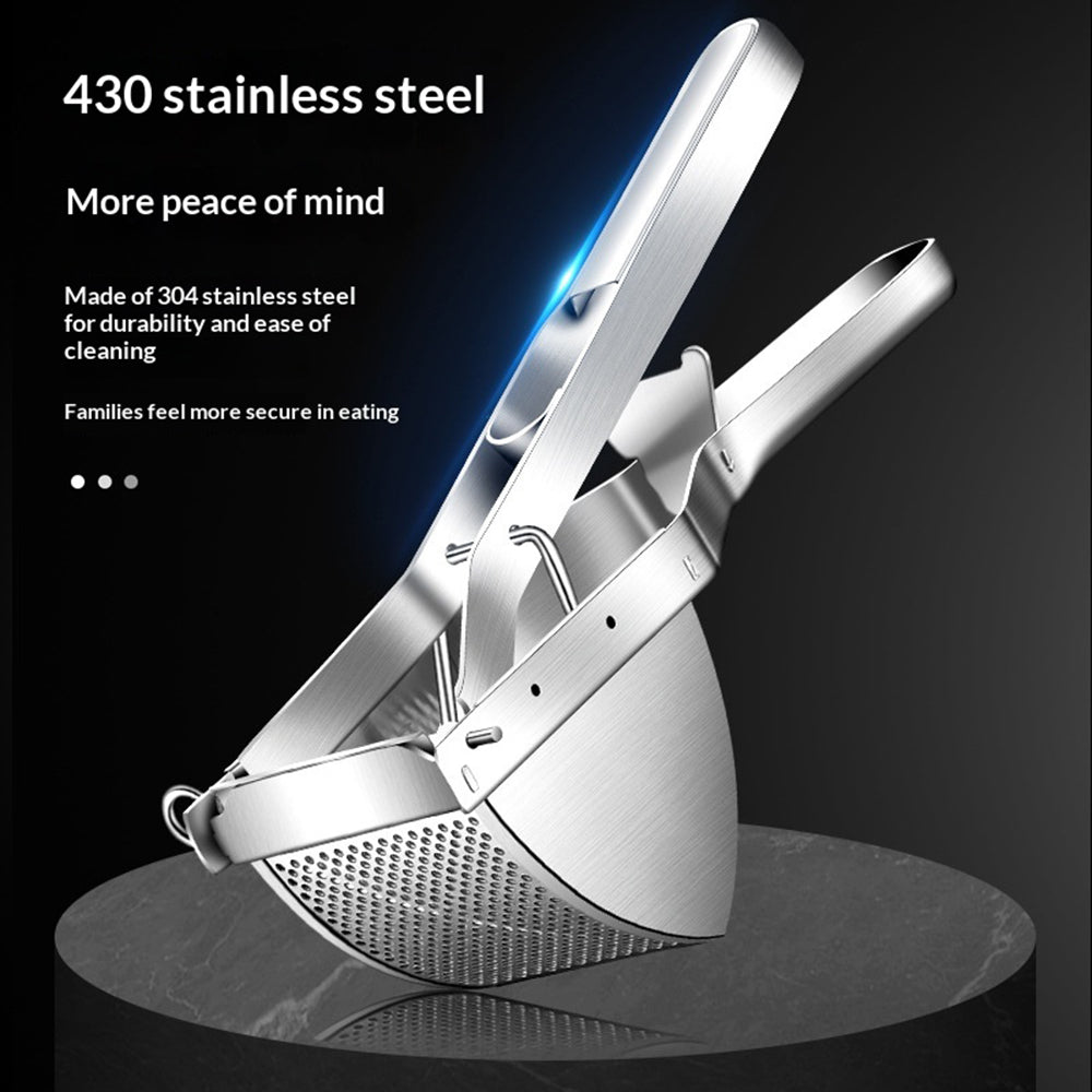 430 Stainless Steel Potato Ricer Multifunctional Vegetable Masher Fruit Press Lemon Juicer (FCM Tested)