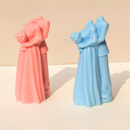 Silicone Candle Mold Couple Hugging Body Art Aromatherapy Candle Mould