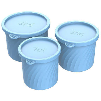 3Pcs / Set Food Grade Silicone Cylinder Ice Cube Mold with Lid for 24 / 30 / 40oz Stanley Cups (BPA Free, No FDA)
