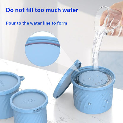 3Pcs / Set Food Grade Silicone Cylinder Ice Cube Mold with Lid for 24 / 30 / 40oz Stanley Cups (BPA Free, No FDA)