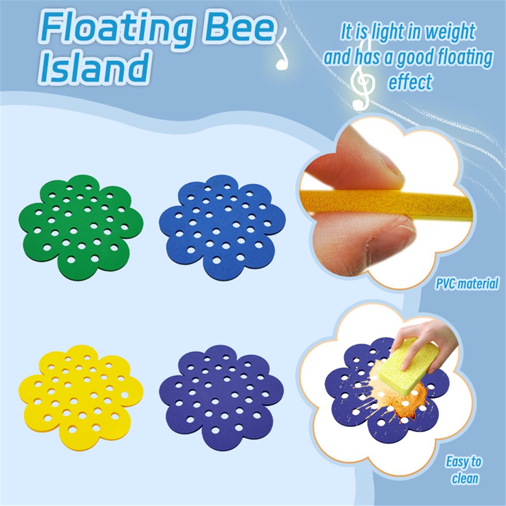 4Pcs / Set Floating Bee Island Butterfly Water Feeder Tray Insect Drinking Station for Outdoor Garden Decor