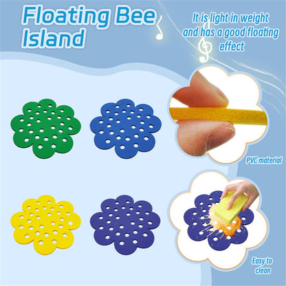 4Pcs / Set Floating Bee Island Butterfly Water Feeder Tray Insect Drinking Station for Outdoor Garden Decor