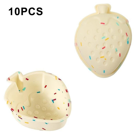 10PCS Silicone Baking Molds DIY Non-Stick Cake Cups Baking Tool (BPA Free, FDA Certified)