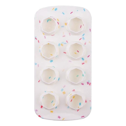 Diamond / Heart / Star / Round Shape DIY Ice Maker Silicone Ice Cube Tray 8 Cavity Mold (BPA Free, FDA Certified)