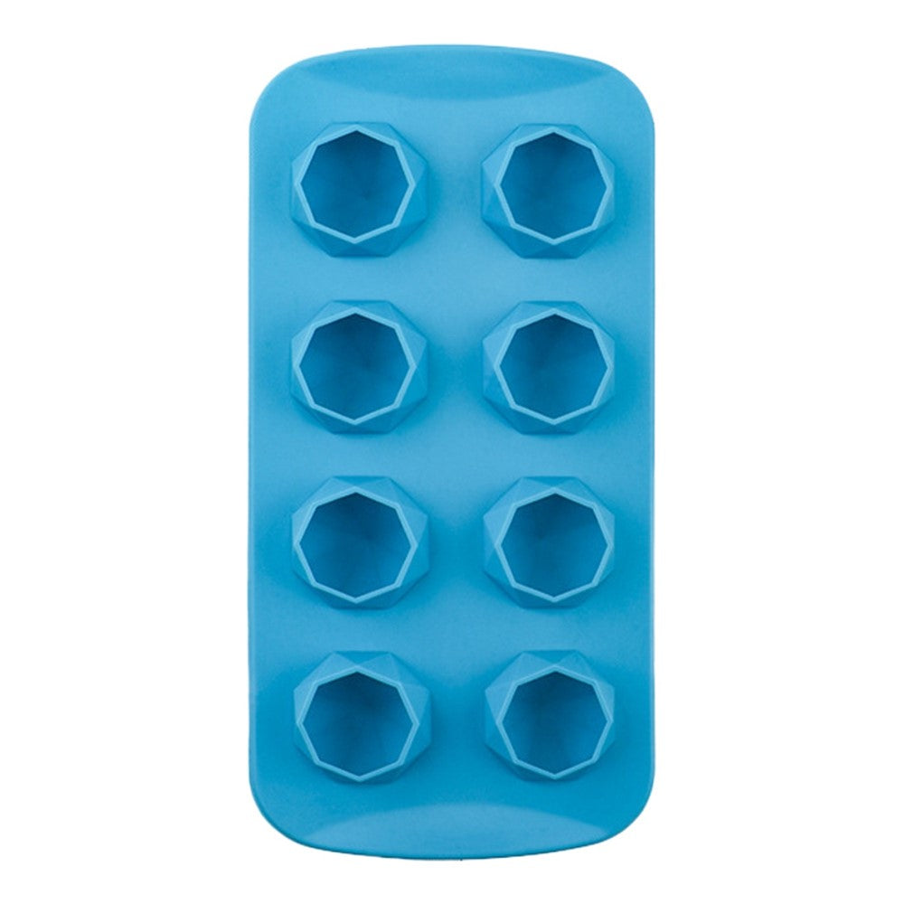 Diamond / Heart / Star / Round Shape DIY Ice Maker Silicone Ice Cube Tray 8 Cavity Mold (BPA Free, FDA Certified)