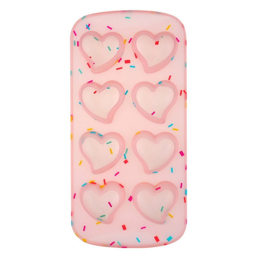 Diamond / Heart / Star / Round Shape DIY Ice Maker Silicone Ice Cube Tray 8 Cavity Mold (BPA Free, FDA Certified)