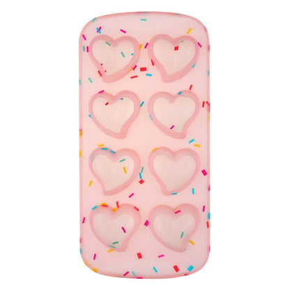 Diamond / Heart / Star / Round Shape DIY Ice Maker Silicone Ice Cube Tray 8 Cavity Mold (BPA Free, FDA Certified)