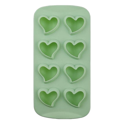 Diamond / Heart / Star / Round Shape DIY Ice Maker Silicone Ice Cube Tray 8 Cavity Mold (BPA Free, FDA Certified)