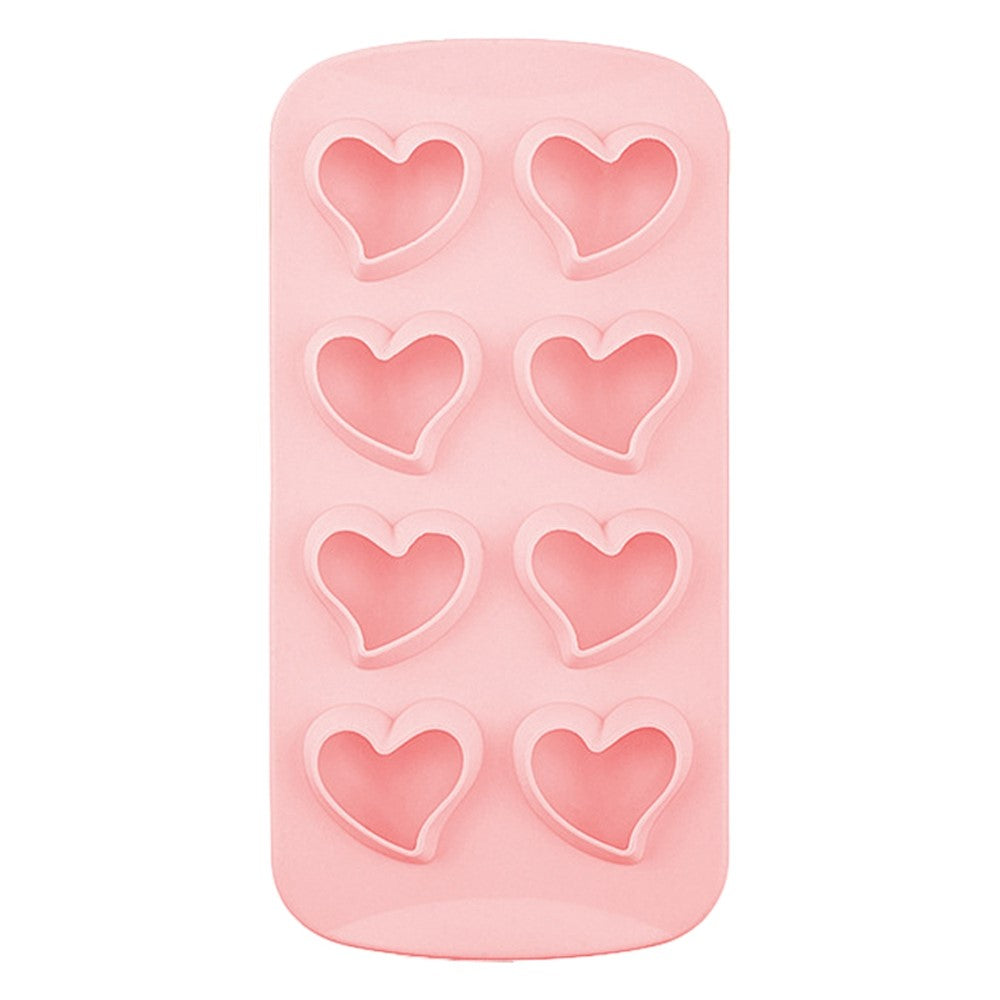 Diamond / Heart / Star / Round Shape DIY Ice Maker Silicone Ice Cube Tray 8 Cavity Mold (BPA Free, FDA Certified)