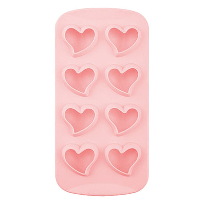 Diamond / Heart / Star / Round Shape DIY Ice Maker Silicone Ice Cube Tray 8 Cavity Mold (BPA Free, FDA Certified)