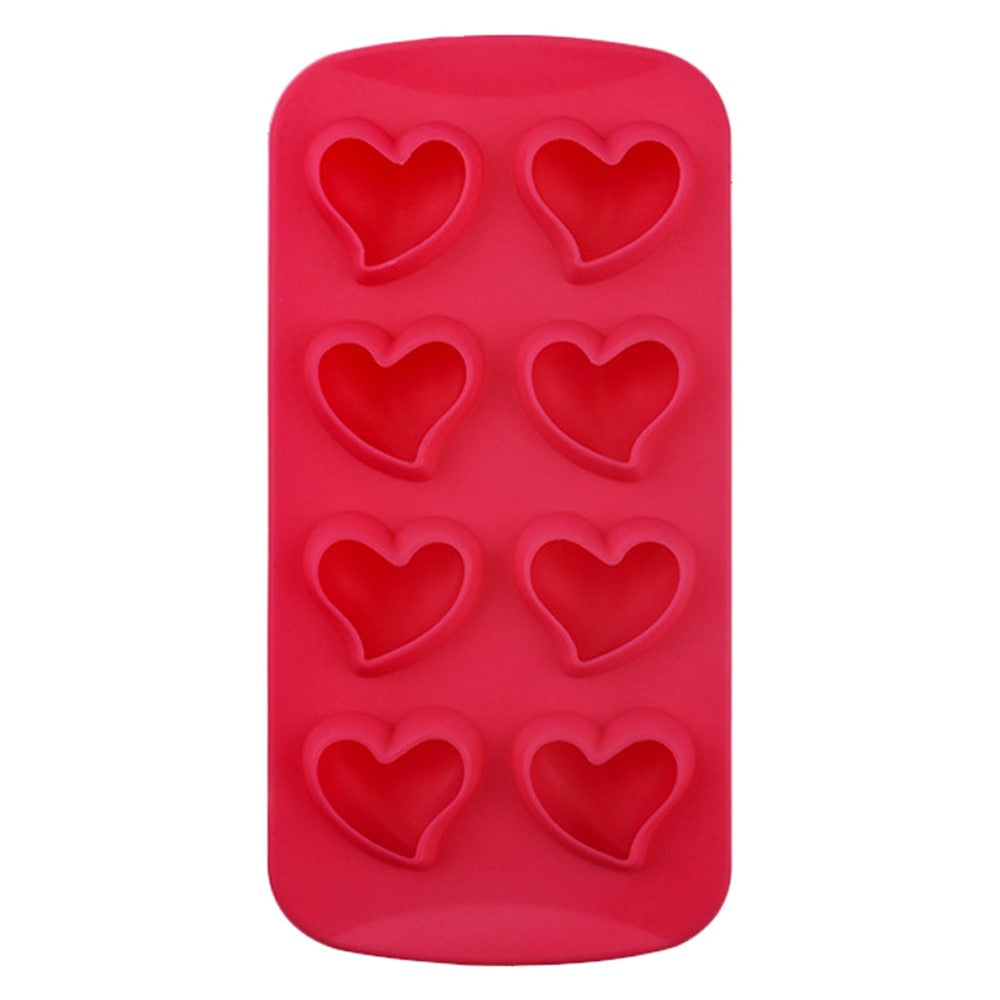 Diamond / Heart / Star / Round Shape DIY Ice Maker Silicone Ice Cube Tray 8 Cavity Mold (BPA Free, FDA Certified)