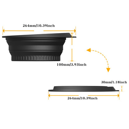 Collapsible Silicone Face Basin Ice Cold Therapy Multipurpose Foldable Washbasin for Skincare Travel (FDA Certified, BPA-Free)