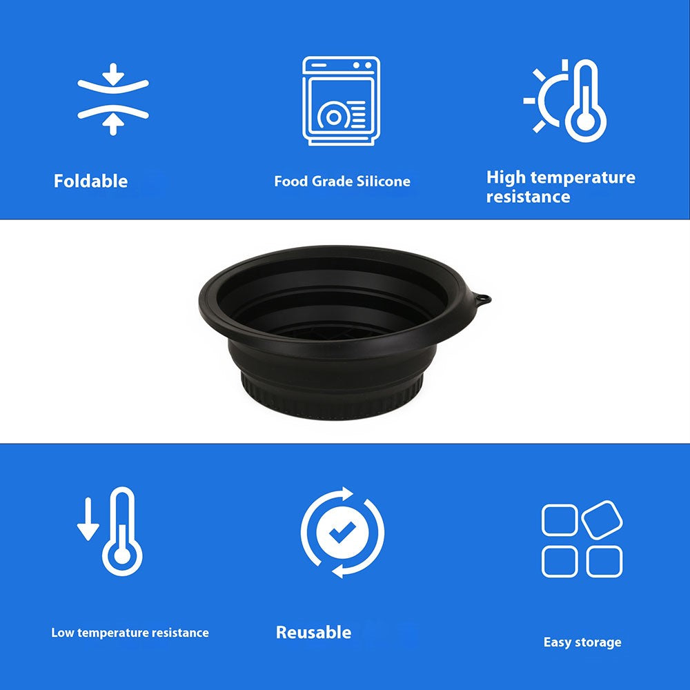 Collapsible Silicone Face Basin Ice Cold Therapy Multipurpose Foldable Washbasin for Skincare Travel (FDA Certified, BPA-Free)