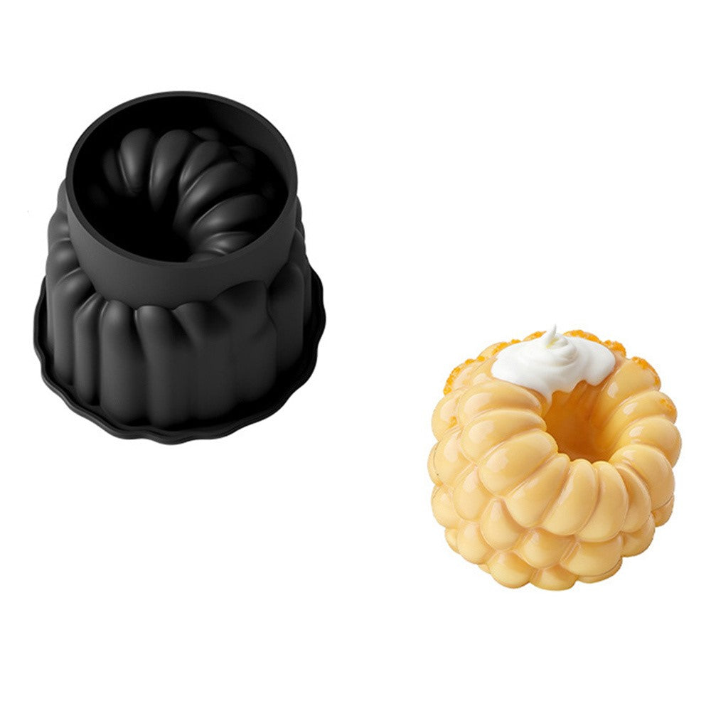 4 Inch Large Raspberry Shape Mousse Cake Mold Food-Grade Silicone Candle Berry Mold for Cake Baking (BPA-Free, No FDA Certified)