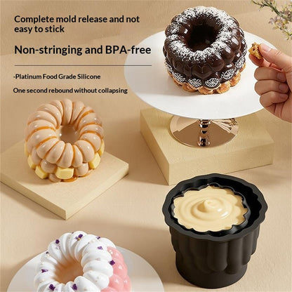 4 Inch Large Raspberry Shape Mousse Cake Mold Food-Grade Silicone Candle Berry Mold for Cake Baking (BPA-Free, No FDA Certified)