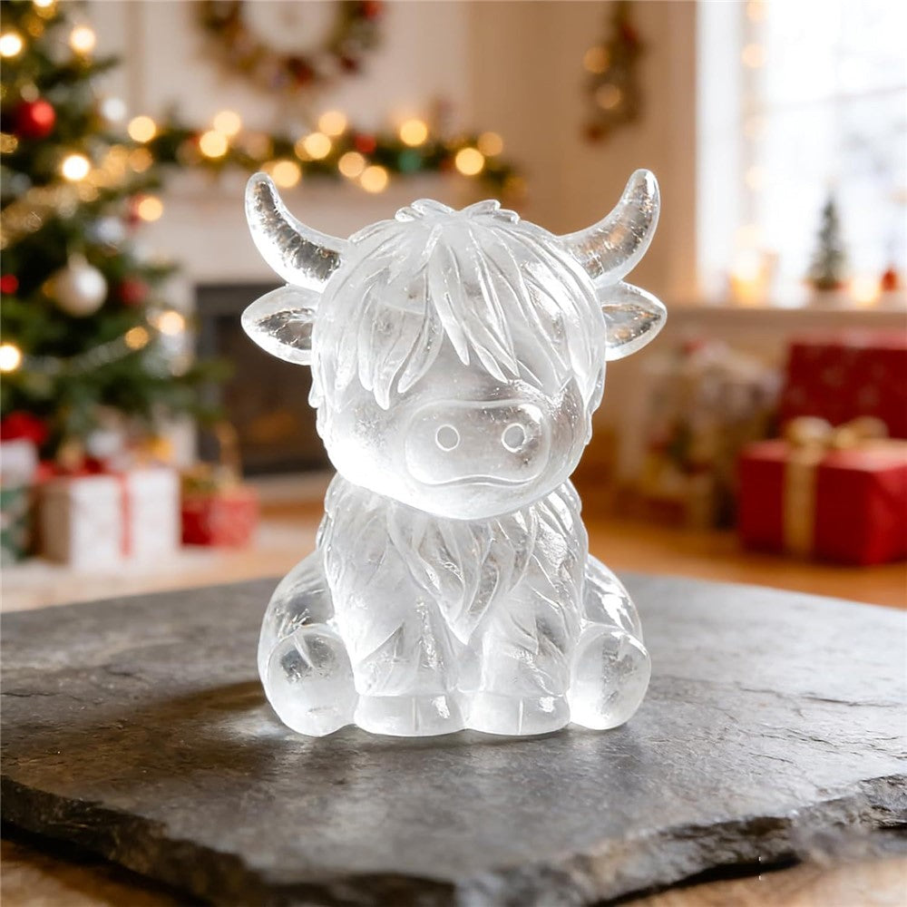 6-Grid Highland Cow Ice Cube Tray 3D Food Grade Silicone Mold for Chocolate Candy Jelly (BPA Free, No FDA)