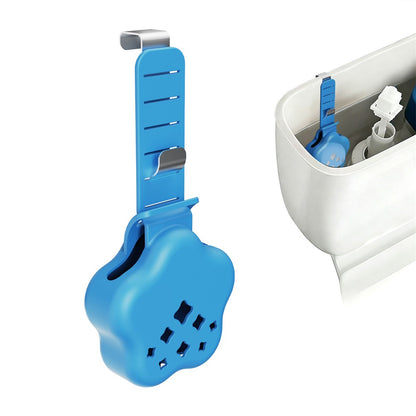Adjustable Hanging Toilet Tank Cleaning Tablet Holder Silicone Star Basket with Stainless Steel Hook