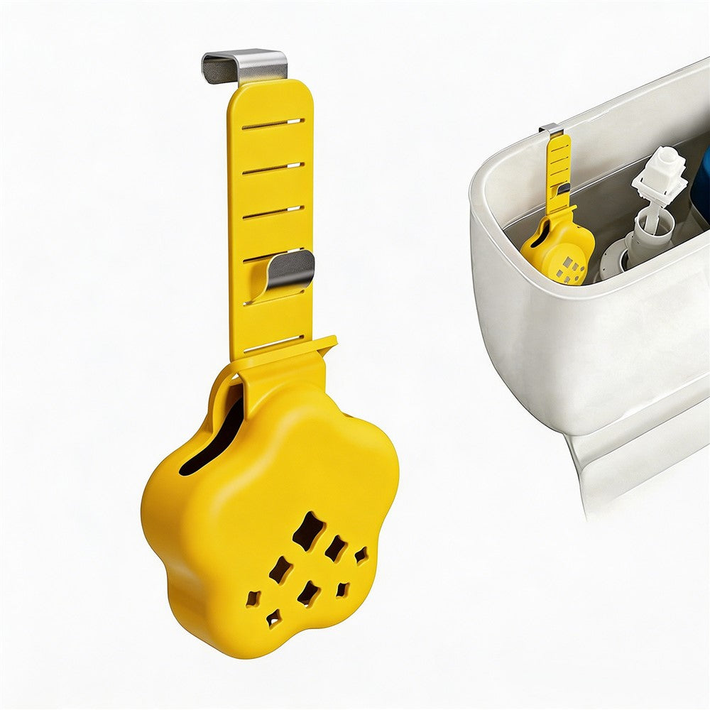 Adjustable Hanging Toilet Tank Cleaning Tablet Holder Silicone Star Basket with Stainless Steel Hook
