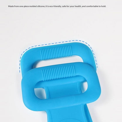 64cm Silicone Body Scrub Brush Double-Sided Back Cleaner Exfoliator Strap