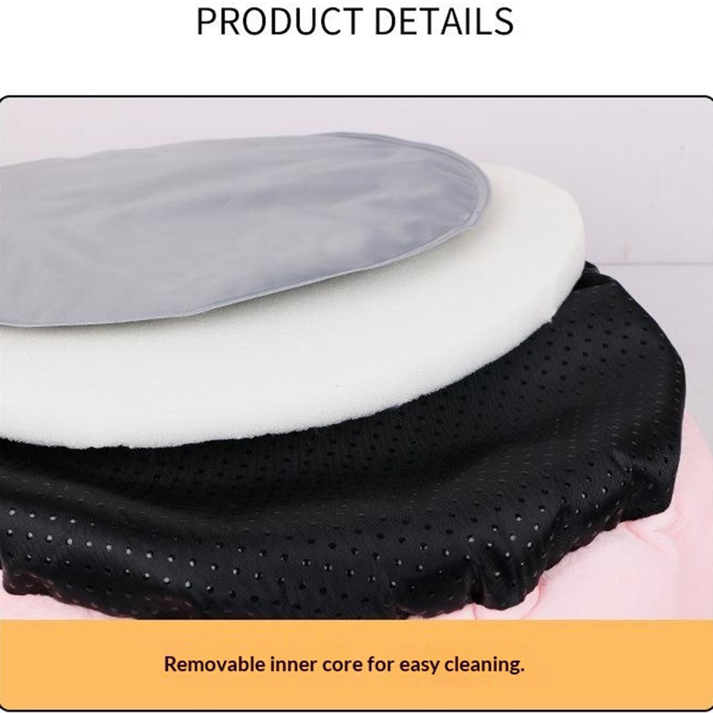 40cm 5V USB Heated Pet Bed Detachable Washable Electric Warming Cat Dog Bed with Timer for Winter
