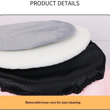 40cm 5V USB Heated Pet Bed Detachable Washable Electric Warming Cat Dog Bed with Timer for Winter