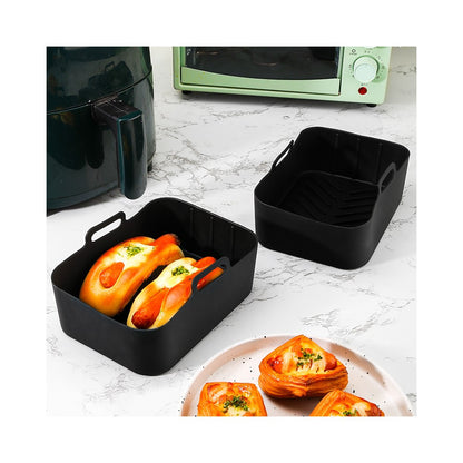 12Pcs / Set for Ninja AF400 AF500 Air Fryer Accessories Silicone Liner Grill Rack Tong Oil Brush Cupcake Mold Kit (BPA Free, FDA Certified)