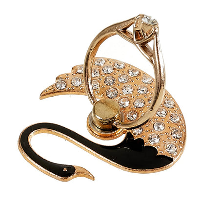 Swan Glitter Bling Phone Ring Holder Phone Ring Grip Rhinestone Stand Finger Kickstand Metal Back Grip