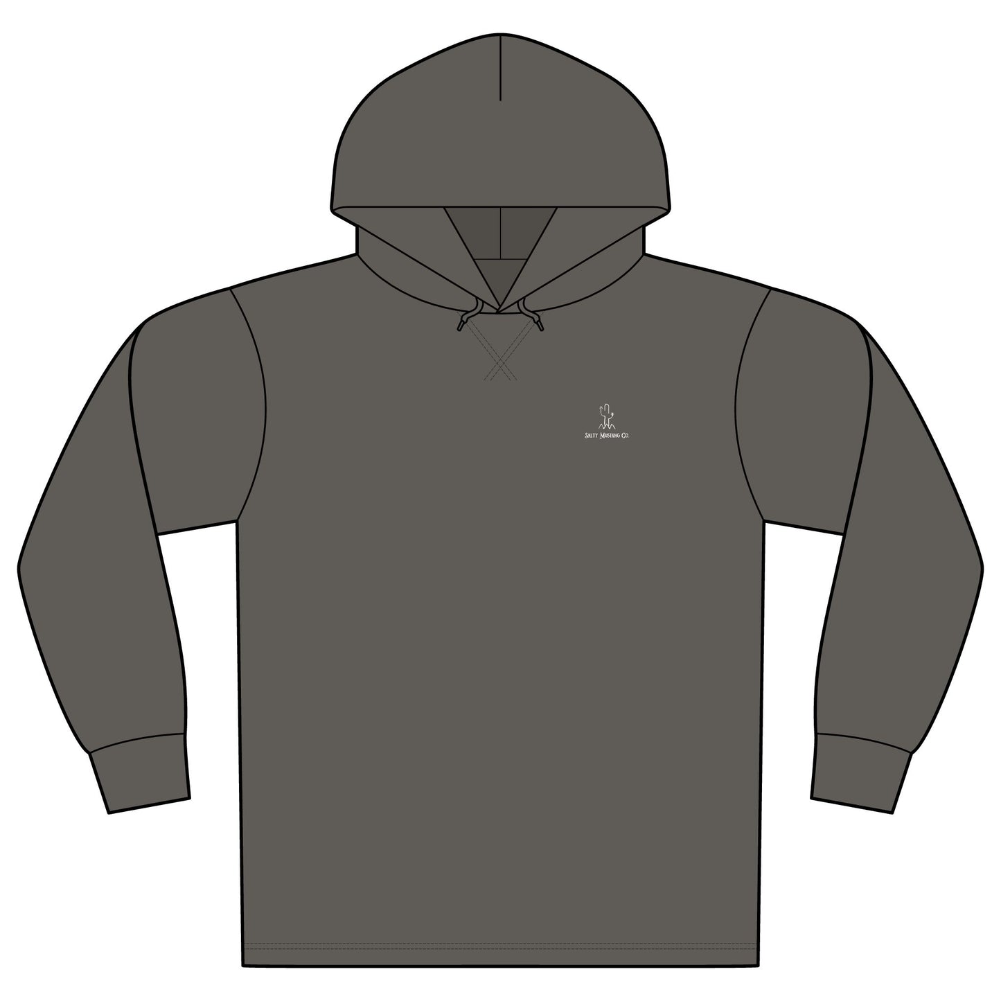 Branded Celtic Cowgirl Unisex Mineral Dye Organic Cotton Hoodie Tee