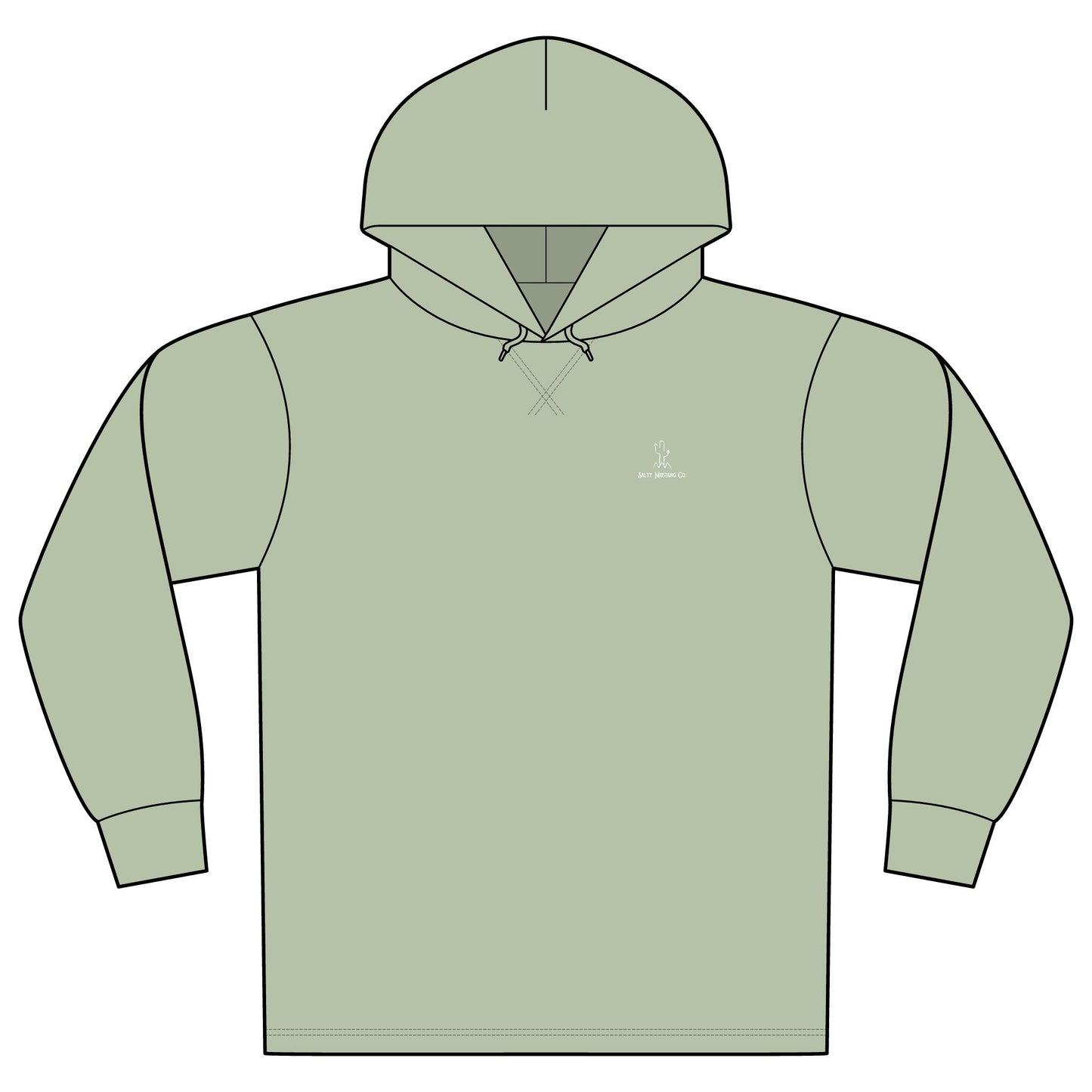 Branded Celtic Cowgirl Unisex Mineral Dye Organic Cotton Hoodie Tee