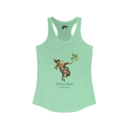 Dublin, Texas Bronc Rider Racerback Tank