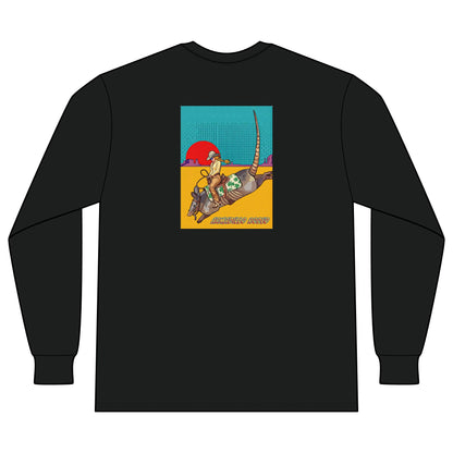 Armadillo Comic Unisex Long Sleeve Organic Cotton Tee
