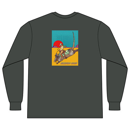 Armadillo Comic Unisex Long Sleeve Organic Cotton Tee