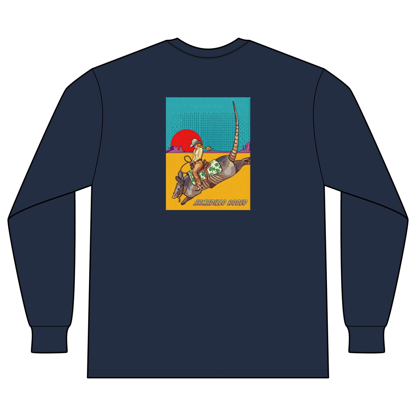 Armadillo Comic Unisex Long Sleeve Organic Cotton Tee
