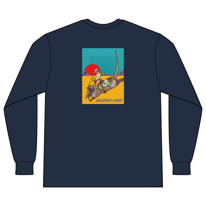 Armadillo Comic Unisex Long Sleeve Organic Cotton Tee