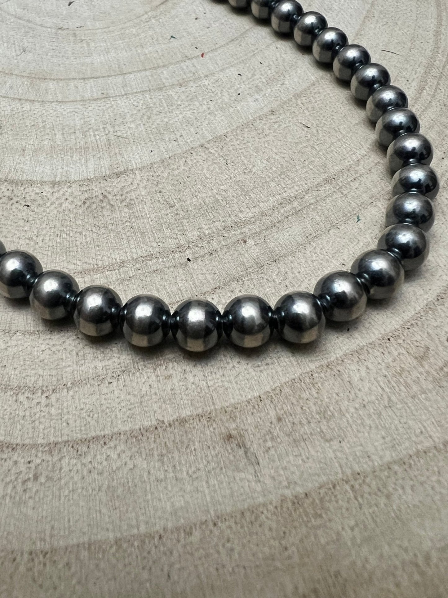 6mm Sterling Pearl Necklace — 16 inch
