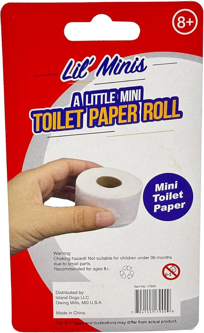 🚽 Mini Toilet Paper Roll – Evil Bathroom Prank Gag (2" Inches)