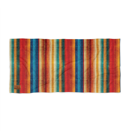 Rustic Serape Beach Towel