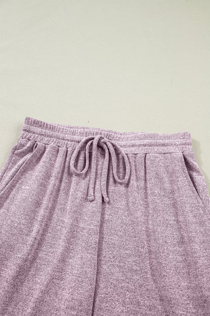 Solid Tank Top & Drawstring Jogger Pants Set