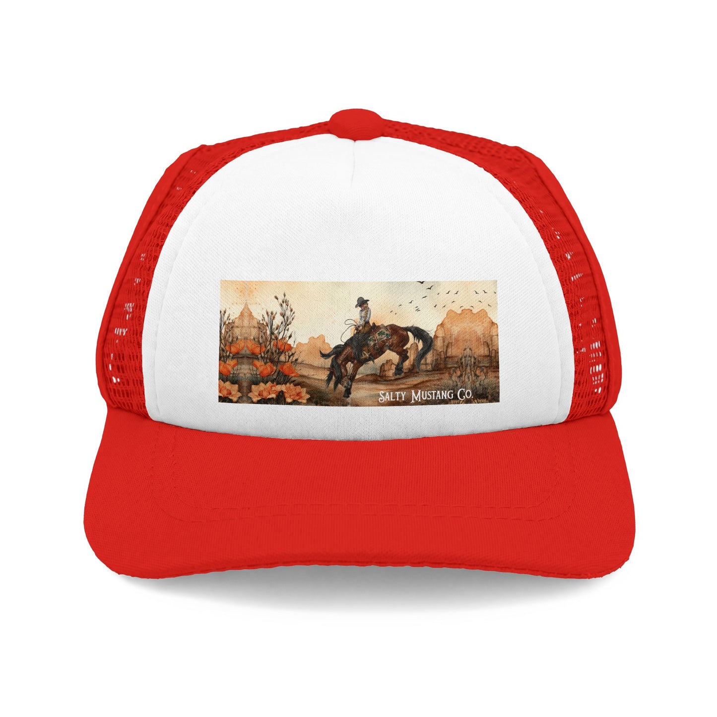 Canyon Flower Dog Foam Trucker Hat