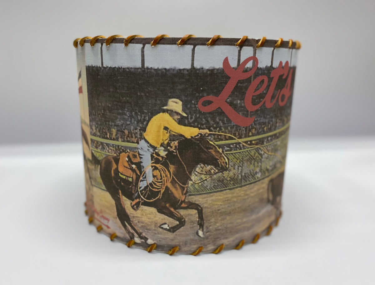 Let’s Rope Calf Roper Lampshade Small 8 inch