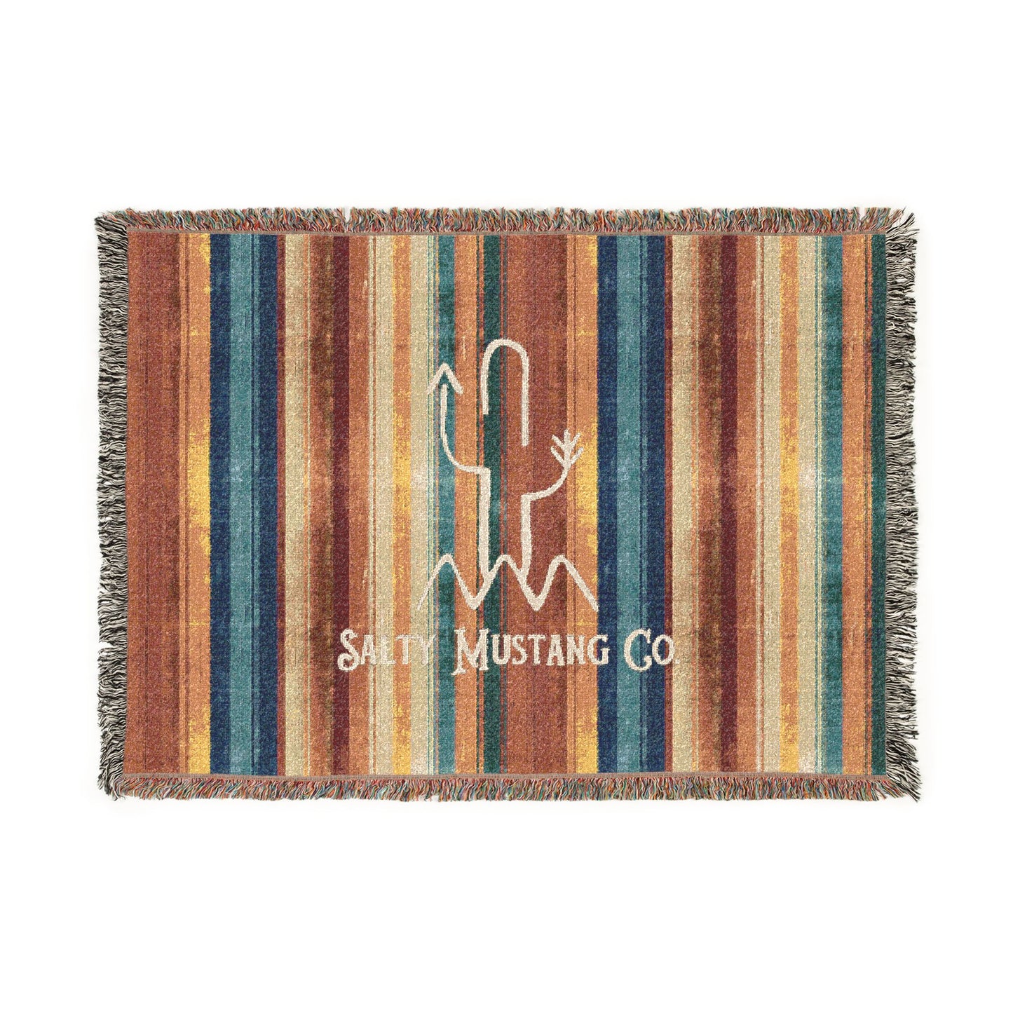 SMC Branded Rustic Serape Woven Blanket