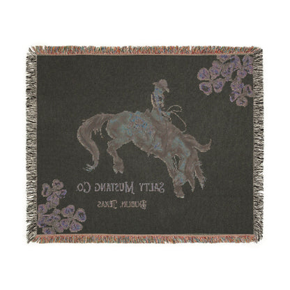Salty Mustang Co. Dublin, Texas Woven Blanket