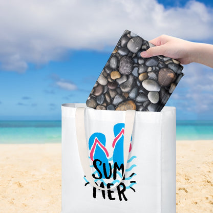 Dark River Stone Beach Towel