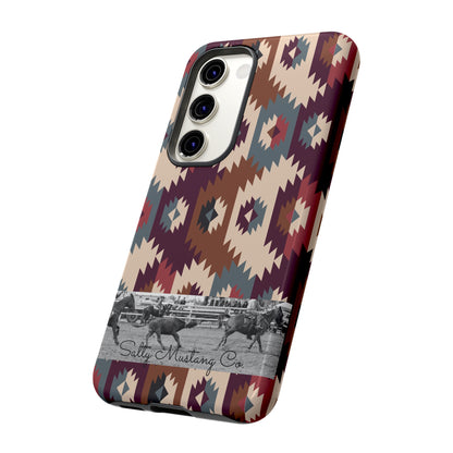 Southwest Pattern Team Roper Band Samsung Tough Cases